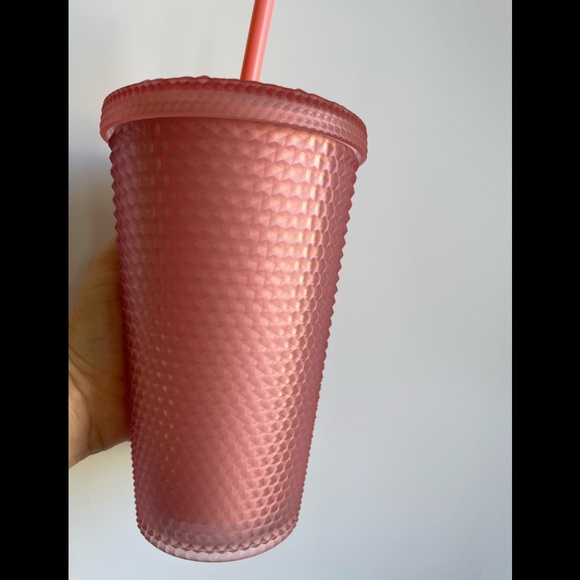A pink lemonade studded Starbucks Valentines Tumbler - Picture 2 of 6